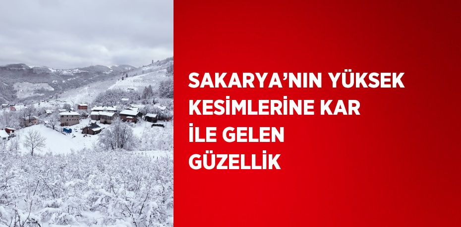 SAKARYA’NIN YÜKSEK KESİMLERİNE KAR İLE GELEN GÜZELLİK