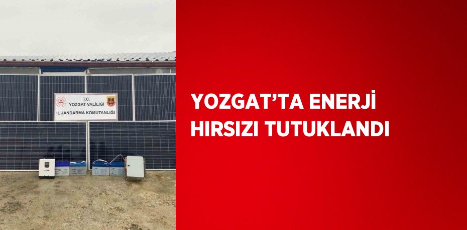 YOZGAT’TA ENERJİ HIRSIZI TUTUKLANDI