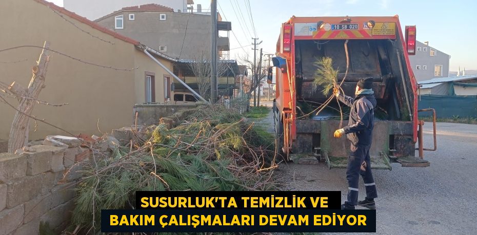 SUSURLUK'TA TEMİZLİK VE   BAKIM ÇALIŞMALARI DEVAM EDİYOR