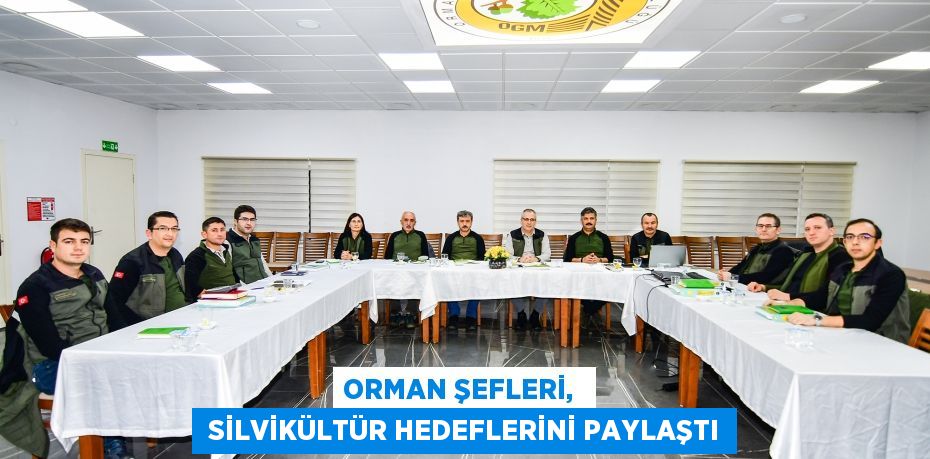 ORMAN ŞEFLERİ,   SİLVİKÜLTÜR HEDEFLERİNİ PAYLAŞTI