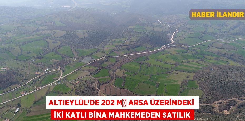 Altıeylül'de 202 m² arsa üzerindeki iki katlı bina mahkemeden satılık