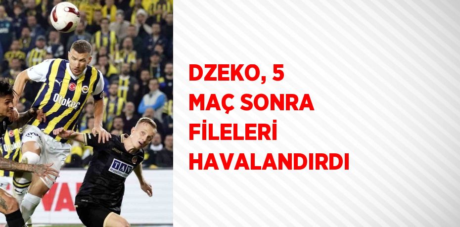 DZEKO, 5 MAÇ SONRA FİLELERİ HAVALANDIRDI