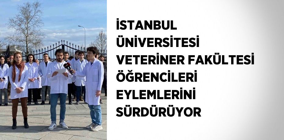 İSTANBUL ÜNİVERSİTESİ VETERİNER FAKÜLTESİ ÖĞRENCİLERİ EYLEMLERİNİ SÜRDÜRÜYOR