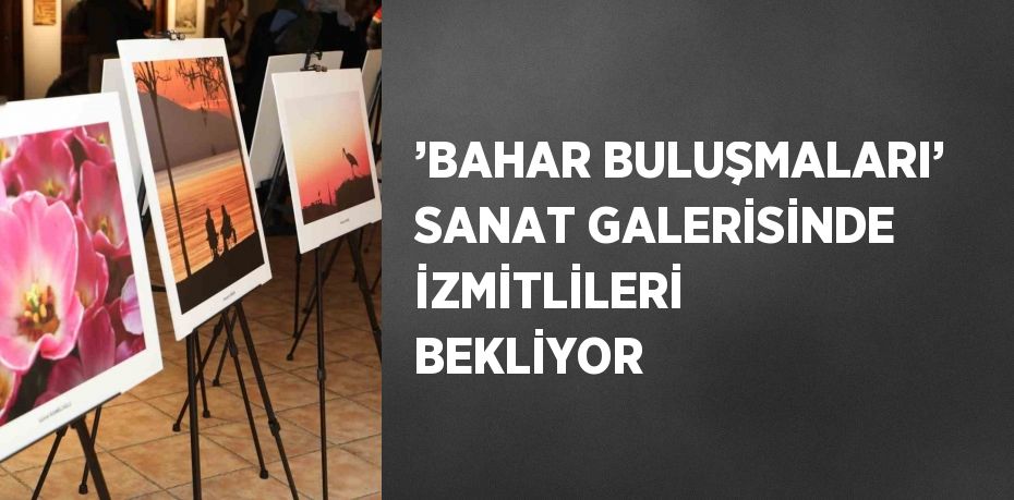 ’BAHAR BULUŞMALARI’ SANAT GALERİSİNDE İZMİTLİLERİ BEKLİYOR