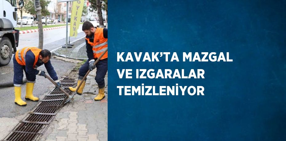 KAVAK’TA MAZGAL VE IZGARALAR TEMİZLENİYOR