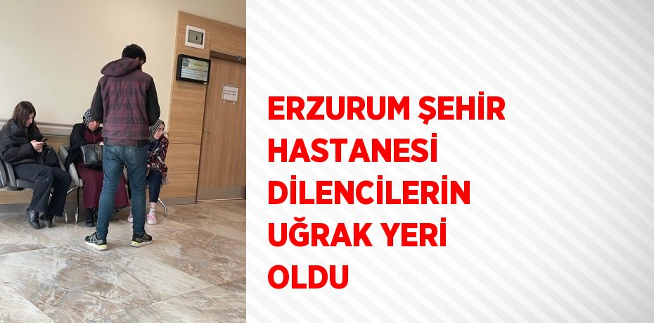 ERZURUM ŞEHİR HASTANESİ DİLENCİLERİN UĞRAK YERİ OLDU