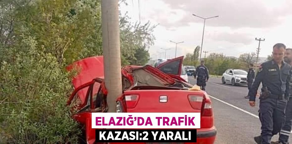 ELAZIĞ’DA TRAFİK KAZASI:2 YARALI