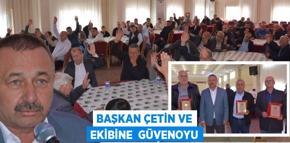 Başkan Çetin ve ekibine  GÜVENOYU