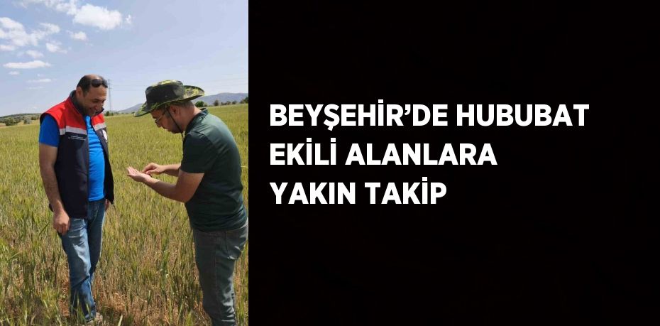 BEYŞEHİR’DE HUBUBAT EKİLİ ALANLARA YAKIN TAKİP