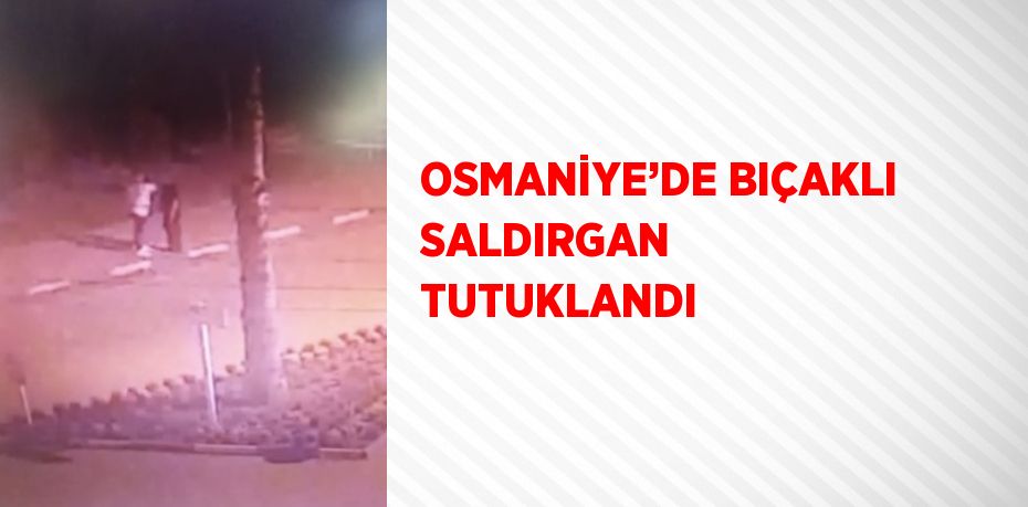 OSMANİYE’DE BIÇAKLI SALDIRGAN TUTUKLANDI