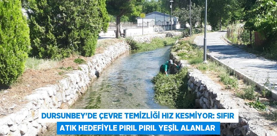 Dursunbey'de Çevre Temizliği Hız Kesmiyor: Sıfır Atık Hedefiyle Pırıl Pırıl Yeşil Alanlar