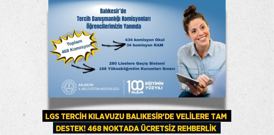 LGS Tercih Kılavuzu Balıkesir'de Velilere Tam Destek! 468 Noktada Ücretsiz Rehberlik