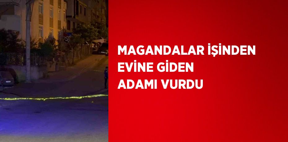 MAGANDALAR İŞİNDEN EVİNE GİDEN ADAMI VURDU