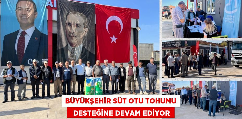 BÜYÜKŞEHİR SÜT OTU TOHUMU   DESTEĞİNE DEVAM EDİYOR