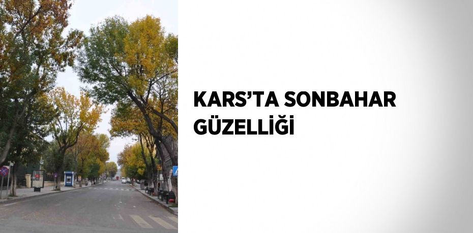 KARS’TA SONBAHAR GÜZELLİĞİ