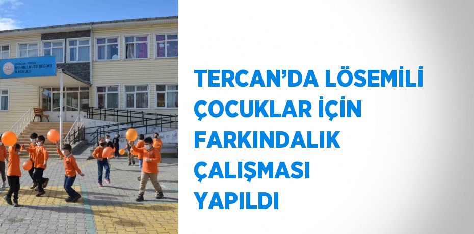 TERCAN’DA LÖSEMİLİ ÇOCUKLAR İÇİN FARKINDALIK ÇALIŞMASI YAPILDI