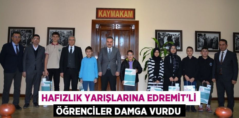 HAFIZLIK YARIŞLARINA EDREMİT’Lİ ÖĞRENCİLER DAMGA VURDU