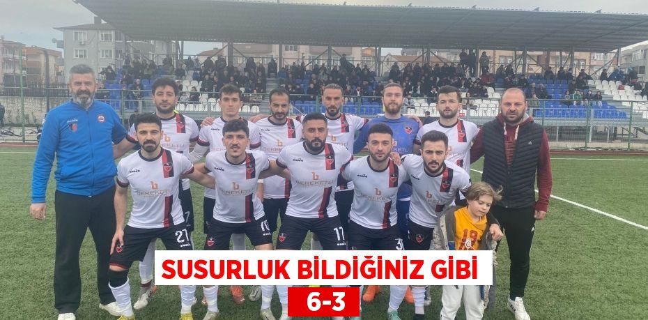 SUSURLUK BİLDİĞİNİZ GİBİ   6-3