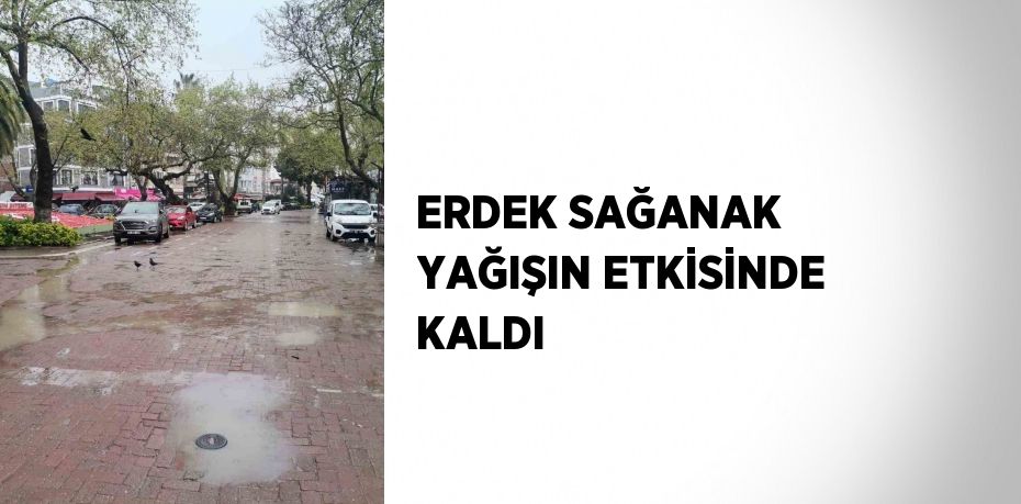 ERDEK SAĞANAK YAĞIŞIN ETKİSİNDE KALDI