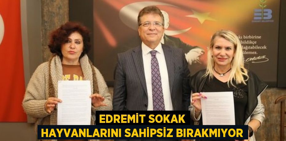 EDREMİT SOKAK HAYVANLARINI SAHİPSİZ BIRAKMIYOR