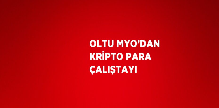 OLTU MYO’DAN KRİPTO PARA ÇALIŞTAYI