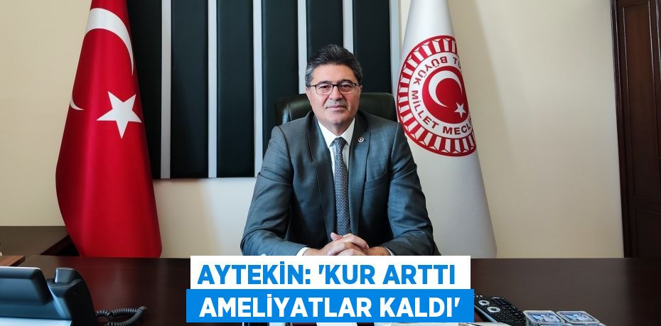 AYTEKİN: “KUR ARTTI  AMELİYATLAR KALDI”