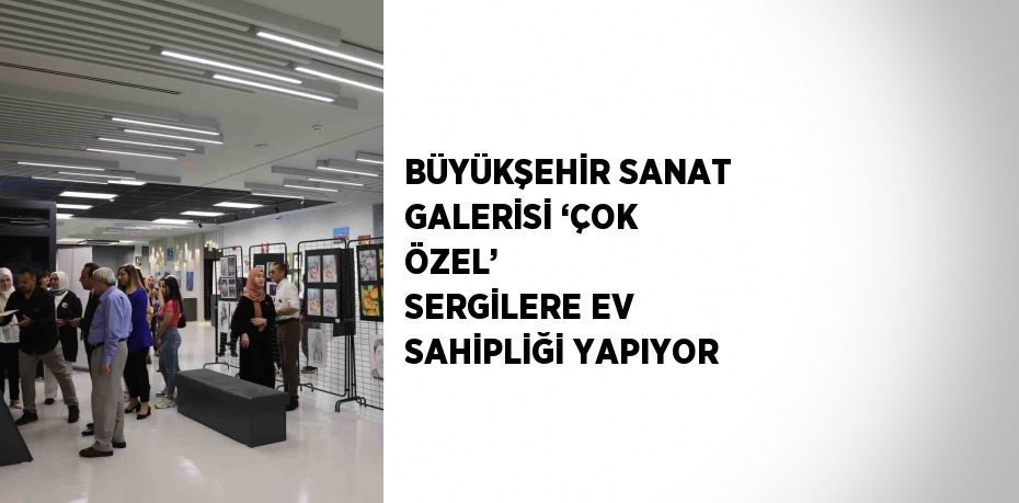 BÜYÜKŞEHİR SANAT GALERİSİ ‘ÇOK ÖZEL’  SERGİLERE EV SAHİPLİĞİ YAPIYOR