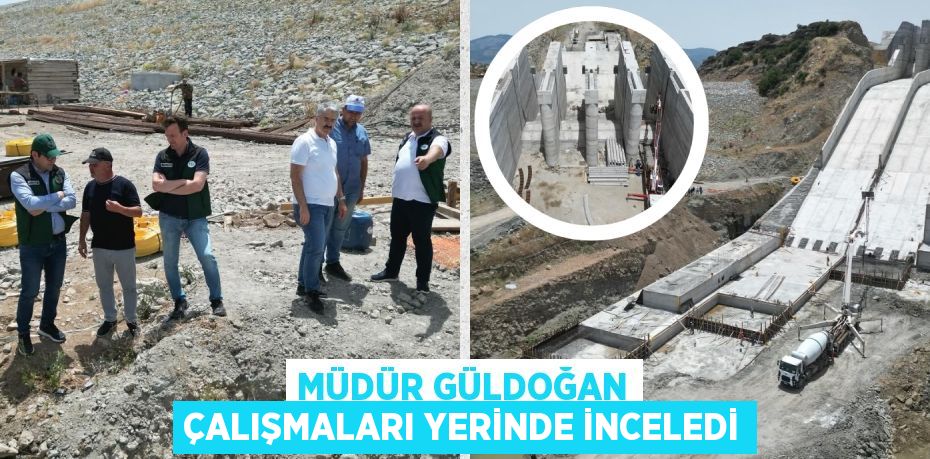 MÜDÜR GÜLDOĞAN ÇALIŞMALARI YERİNDE İNCELEDİ