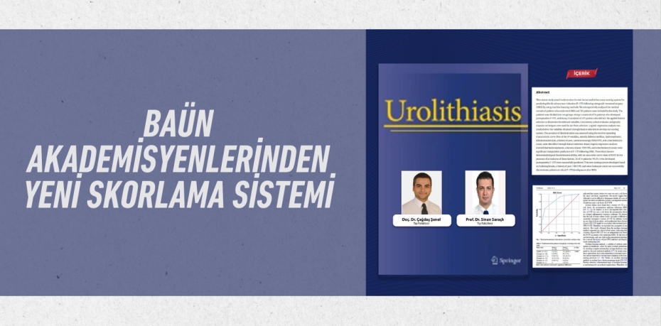 BAÜN AKADEMİSYENLERİNDEN YENİ SKORLAMA SİSTEMİ
