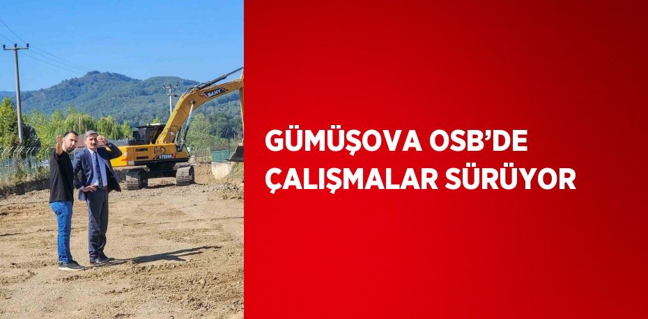 GÜMÜŞOVA OSB’DE ÇALIŞMALAR SÜRÜYOR