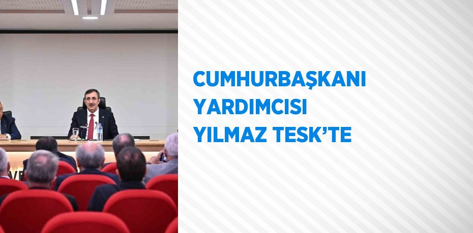 CUMHURBAŞKANI YARDIMCISI YILMAZ TESK’TE