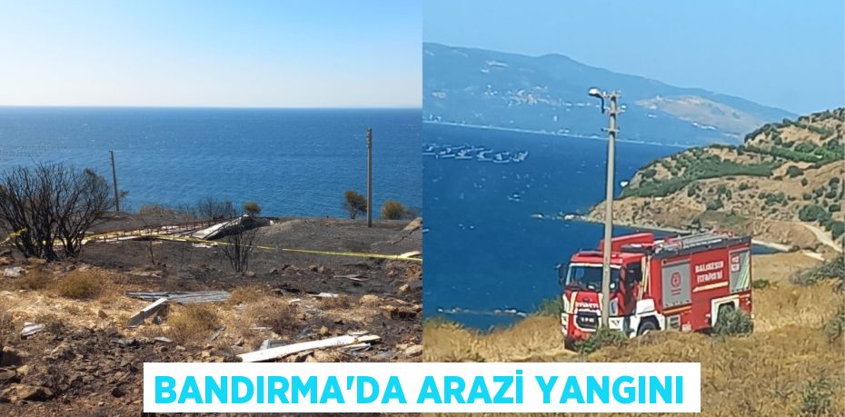 Bandırma’da arazi yangını