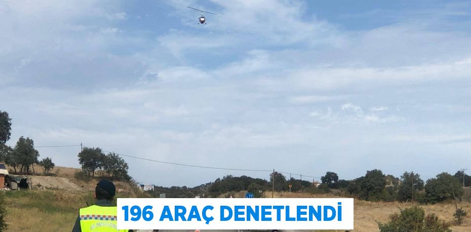 196 ARAÇ DENETLENDİ