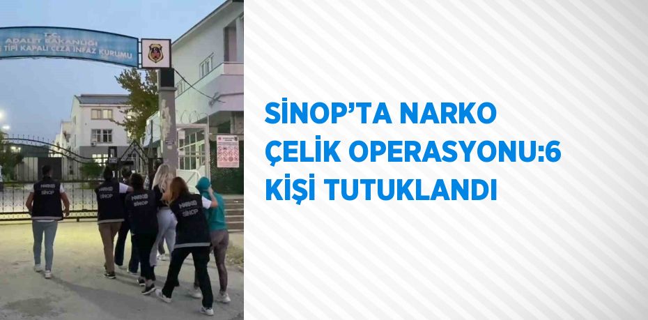 SİNOP’TA NARKO ÇELİK OPERASYONU:6 KİŞİ TUTUKLANDI