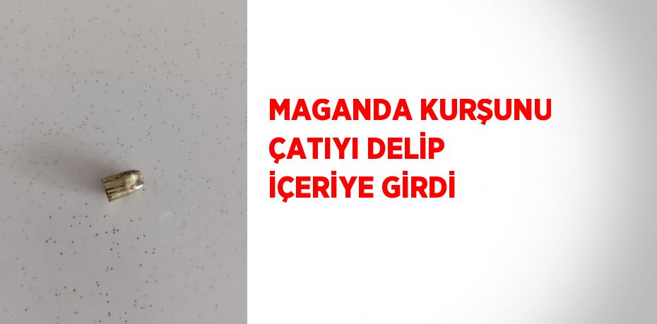 MAGANDA KURŞUNU ÇATIYI DELİP İÇERİYE GİRDİ