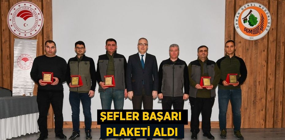 ŞEFLER BAŞARI  PLAKETİ ALDI