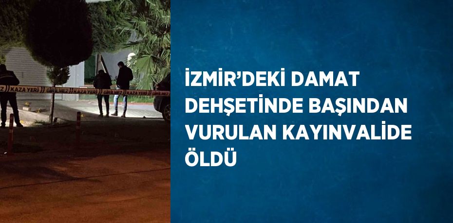 İZMİR’DEKİ DAMAT DEHŞETİNDE BAŞINDAN VURULAN KAYINVALİDE ÖLDÜ