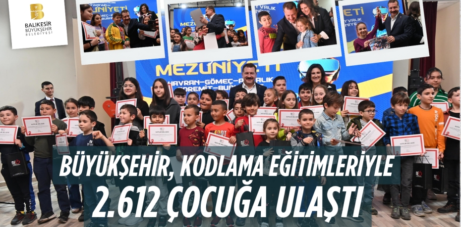 BÜYÜKŞEHİR, KODLAMA EĞİTİMLERİYLE 2.612 ÇOCUĞA ULAŞTI