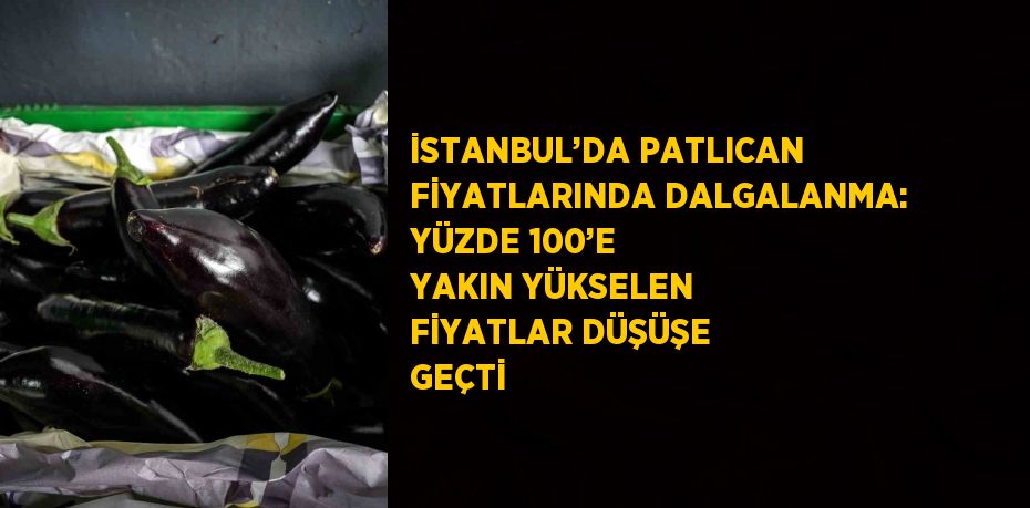 İSTANBUL’DA PATLICAN FİYATLARINDA DALGALANMA: YÜZDE 100’E YAKIN YÜKSELEN FİYATLAR DÜŞÜŞE GEÇTİ