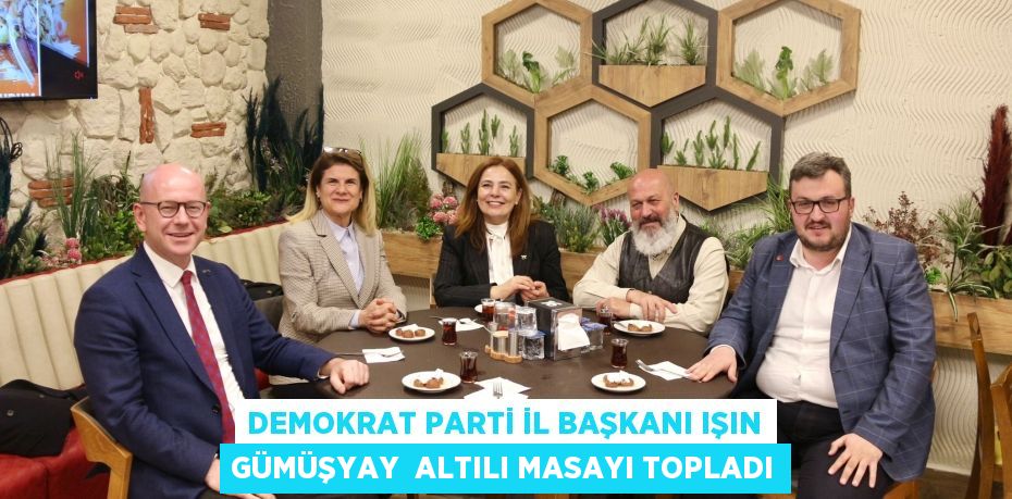 DEMOKRAT PARTİ İL BAŞKANI IŞIN GÜMÜŞYAY  ALTILI MASAYI TOPLADI