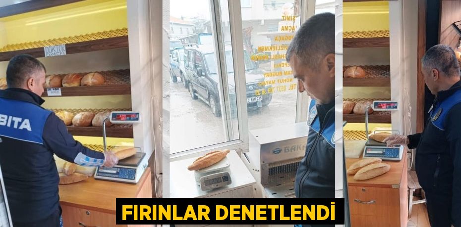 FIRINLAR DENETLENDİ