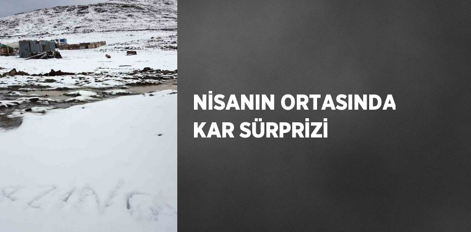 NİSANIN ORTASINDA KAR SÜRPRİZİ