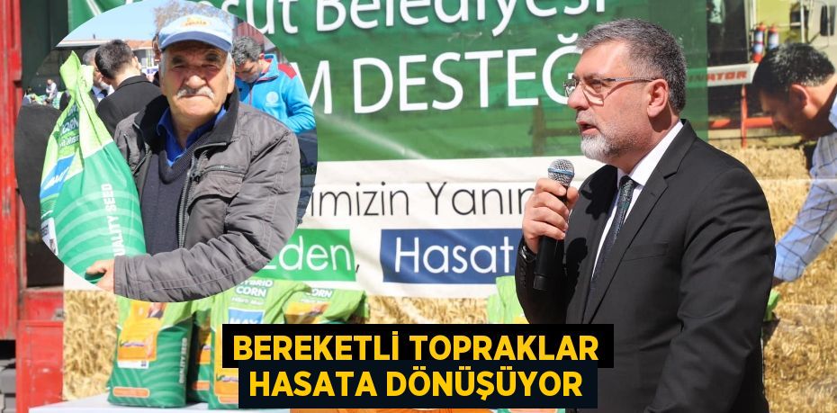 BEREKETLİ TOPRAKLAR HASATA DÖNÜŞÜYOR