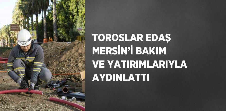 TOROSLAR EDAŞ MERSİN’İ BAKIM VE YATIRIMLARIYLA AYDINLATTI