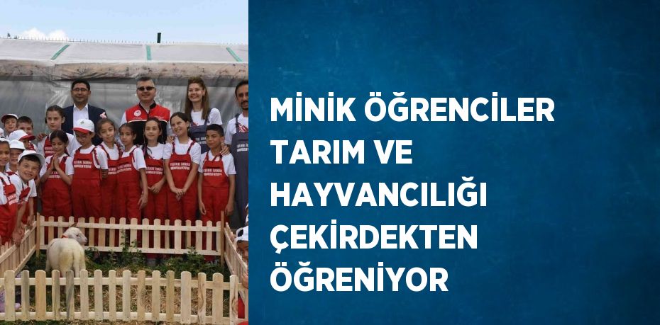 MİNİK ÖĞRENCİLER TARIM VE HAYVANCILIĞI ÇEKİRDEKTEN ÖĞRENİYOR