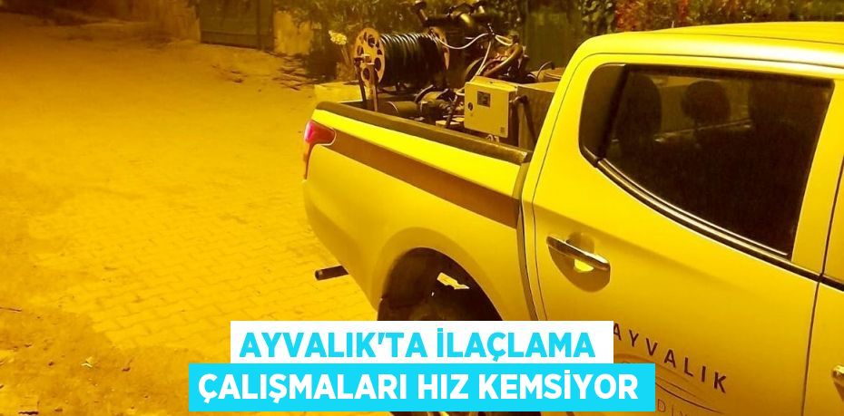 AYVALIK'TA İLAÇLAMA ÇALIŞMALARI HIZ KEMSİYOR