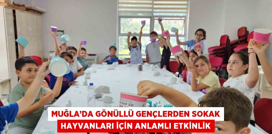 MUĞLA’DA GÖNÜLLÜ GENÇLERDEN SOKAK HAYVANLARI İÇİN ANLAMLI ETKİNLİK