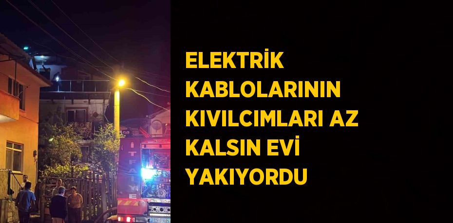 ELEKTRİK KABLOLARININ KIVILCIMLARI AZ KALSIN EVİ YAKIYORDU