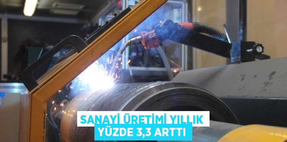 SANAYİ ÜRETİMİ YILLIK YÜZDE 3,3 ARTTI