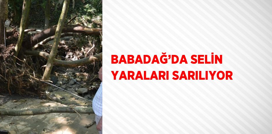 BABADAĞ’DA SELİN YARALARI SARILIYOR